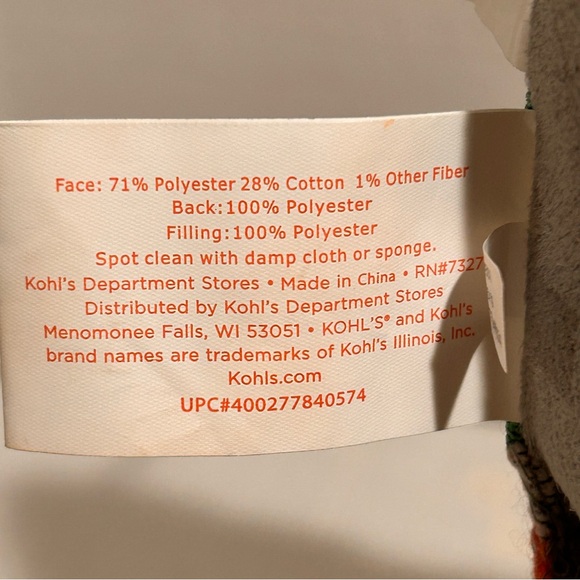 Halloween Cat and Pumpkin Throw Pillow - Picture 6 of 6